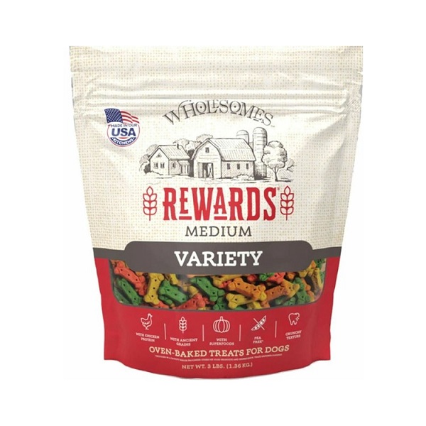 SPORTMiX Wholesomes Rewards Medium Variety Dog Biscuits - 3lb