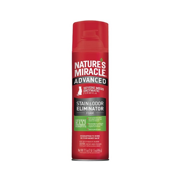 Nature's Miracle Advanced Stain & Odor Eliminator Foam For Dogs - 17.5oz