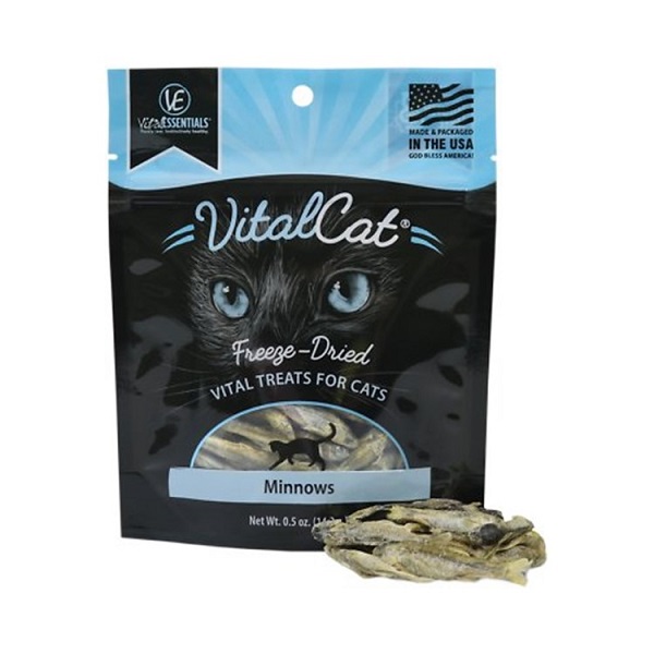 Vital Essentials Minnows Freeze-Dried Grain Free Cat Treats - 0.5oz