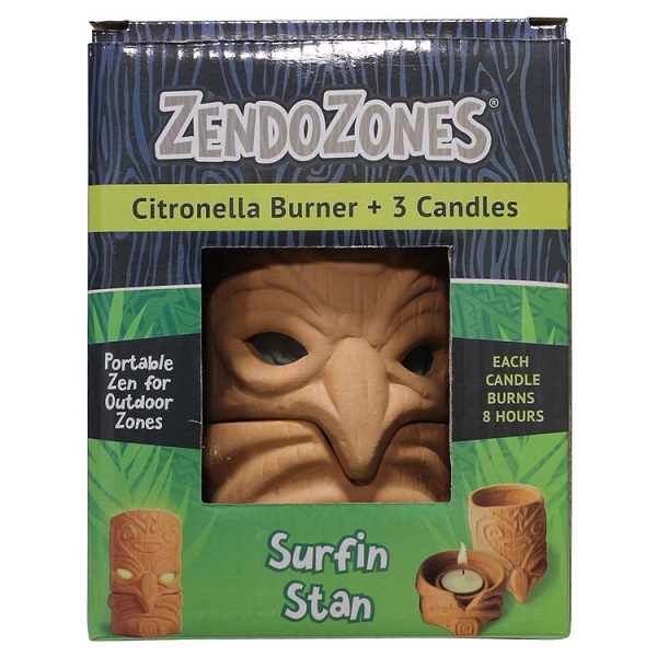 ZendoZones Citronella Candle Burner - Surfin Stan