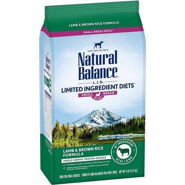 Natural Balance L.I.D. Lamb & Brown Rice Small Breed Dry Dog Food - 4lb