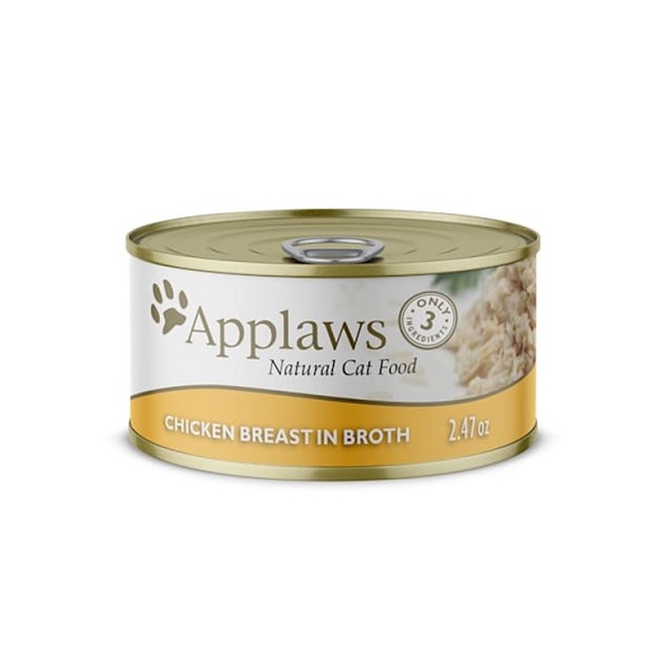 Applaws Natural Chicken Breast In Broth Wet Cat Food - 2.47oz