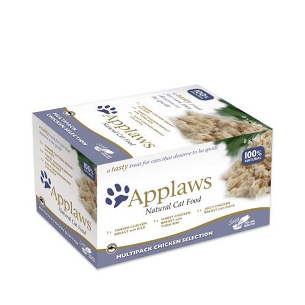 Applaws Natural Wet Cat Food Pot Multipack Chicken Selection - (8pk) 2.12oz
