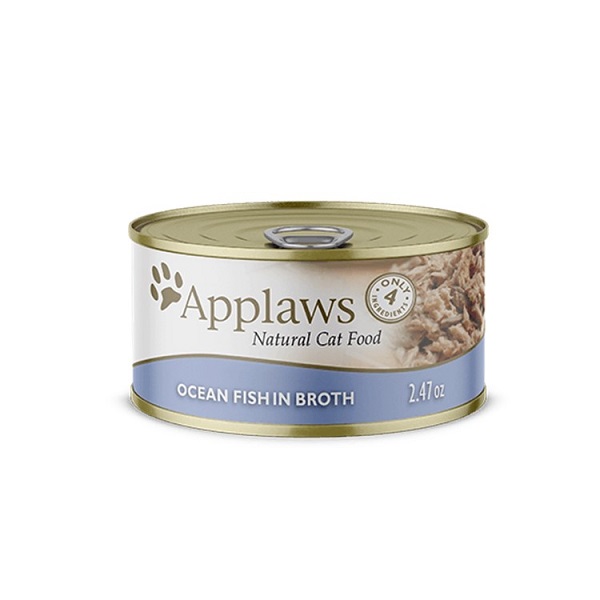 Applaws Natural Wet Cat Food Ocean Fish in Broth 2.47oz