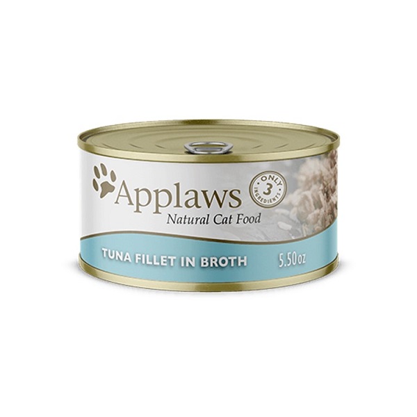Applaws Natural Wet Cat Food Tuna Fillet In Broth - 5.5oz