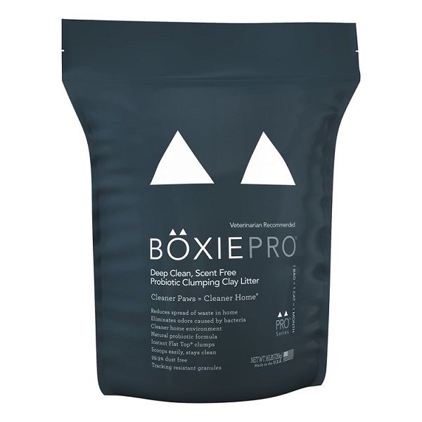 BoxiePro Deep Clean Unscented Clumping Clay Cat Litter