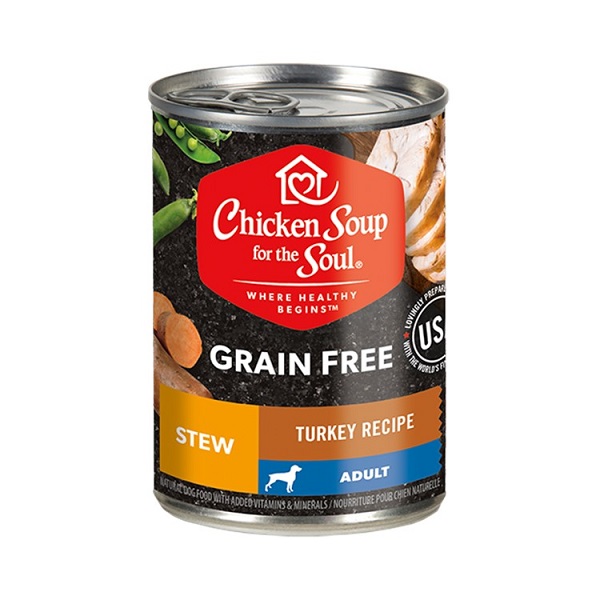 Chicken Soup for the Soul Grain-Free Turkey Recipe Stew Canned Dog Food - 13oz