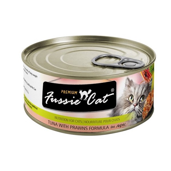 Fussie Cat Grain Free Tuna with Prawns Formula in Aspic - 2.8oz