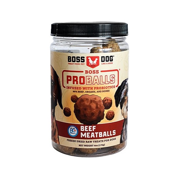Boss Dog ProBalls Beef Meatballs Freeze Dried Dog Treats - 6oz