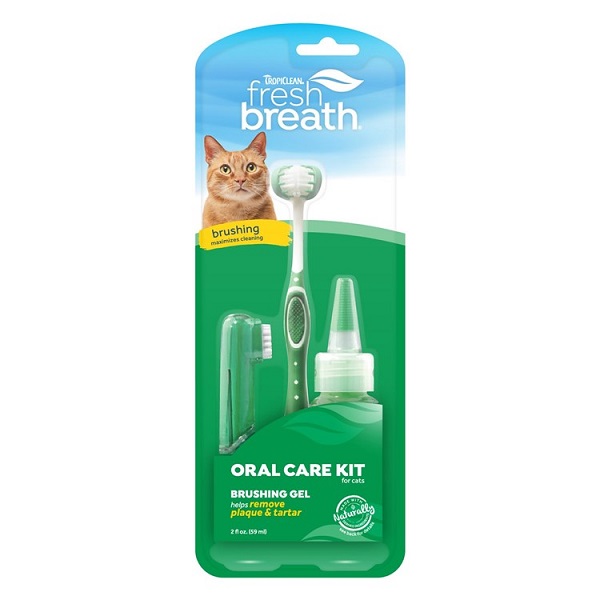 TropiClean Fresh Breath Cat Oral Care Kit
