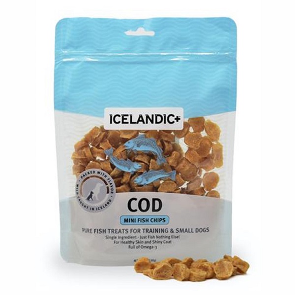 Icelandic+ Mini Cod Fish Chips Dog Treats (3oz)