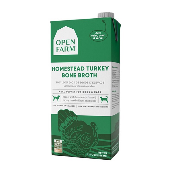 Open Farm Homestead Turkey Bone Broth for Dogs & Cats - 32oz