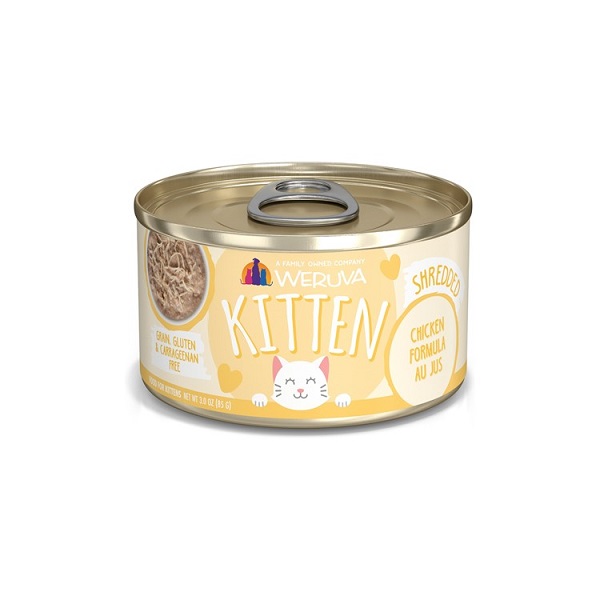 Weruva Kitten Shredded Chicken Formula Au Jus Wet Cat Food - 3oz
