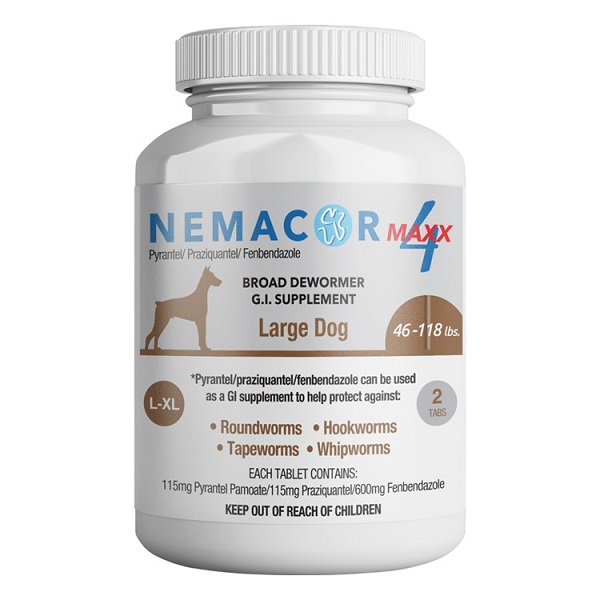 Nemacor MAXX 4 Dog Broad Dewormer Tablets (2ct)