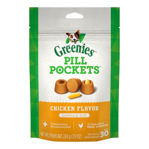 Greenies Pill Pockets Chicken Flavor Dog Treats (Capsule)