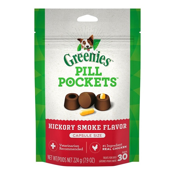 Greenies Pill Pockets Hickory Smoke Flavor Dog Treats (Capsule)