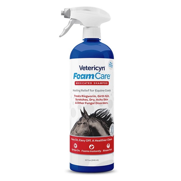 Vetericyn FoamCare Equine Medicated Shampoo (32oz)
