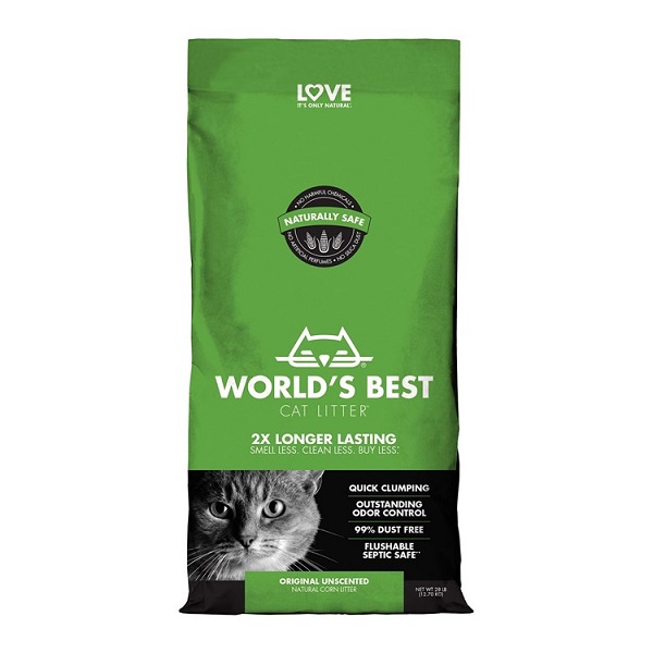 World's Best Original Unscented Clumping Corn Cat Litter