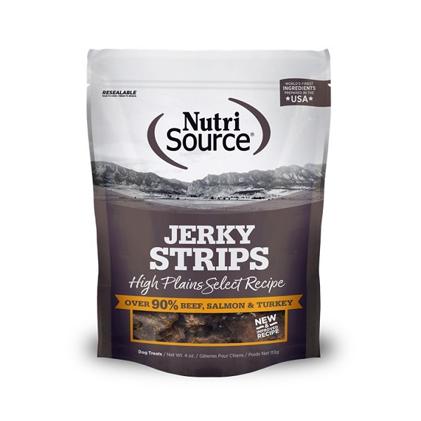 NutriSource High Plains Select Recipe Jerky Treats for Dogs - 4oz