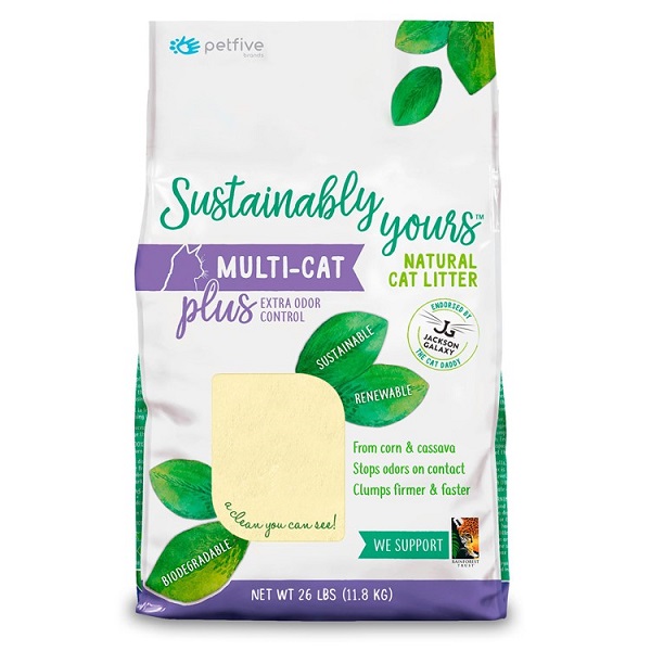 Sustainably Yours Multi-Cat Plus Extra Odor Control Natural Cat Litter