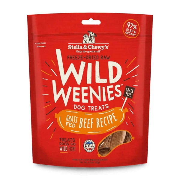 Stella & Chewy's Beef Wild Weenies Freeze-Dried Raw Dog Treats - 3.25oz