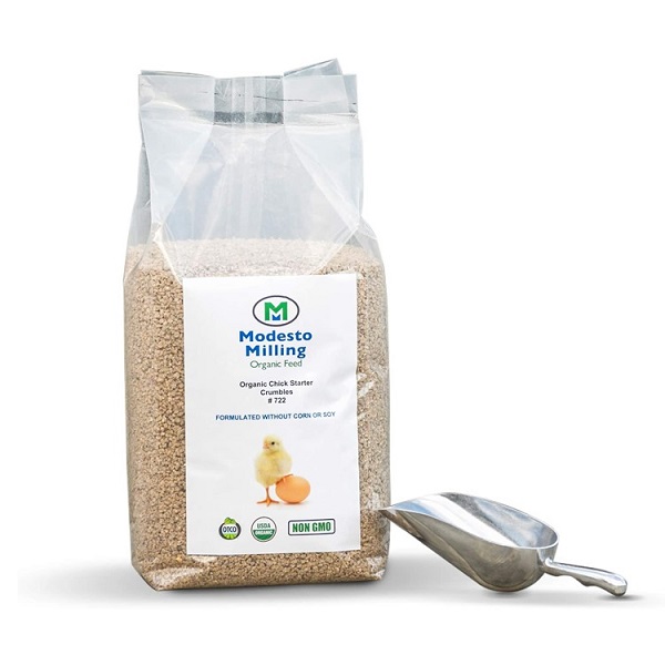 Modesto Milling Organic Non-GMO Chick Starter & Grower Crumbles (10lb)