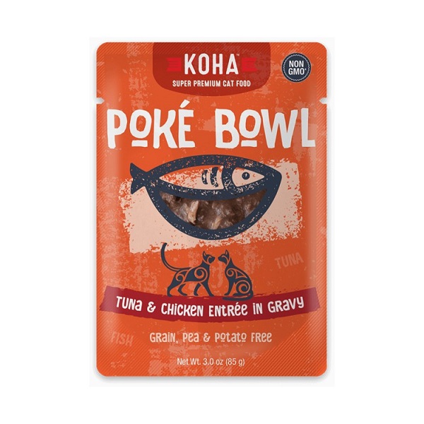 KOHA Poké Bowl Tuna & Chicken Entrée in Gravy for Cats - 2.8oz