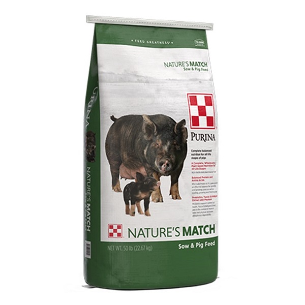 Purina Nature's Match Sow & Pig Complete Feed (50lb)