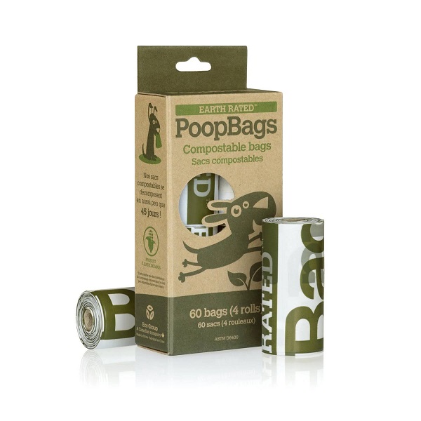Earth Rated PoopBags Unscented Compostable Bags Refill Pack - 60ct