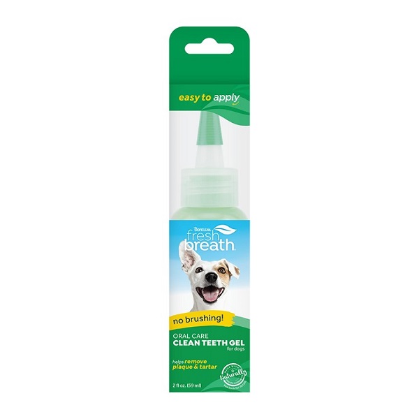 TropiClean Fresh Breath Dental & Oral Care Brushing Gel For Dogs (2oz)