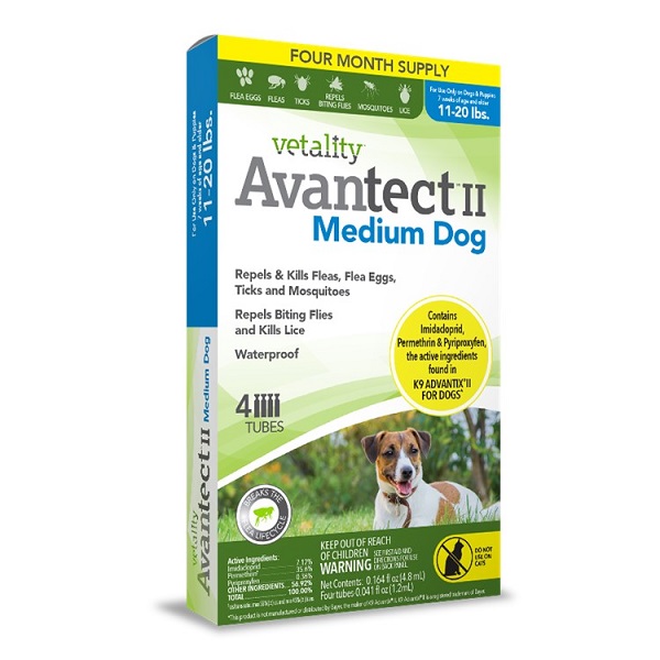 Vetality Avantect II for Dogs - 4 Dose