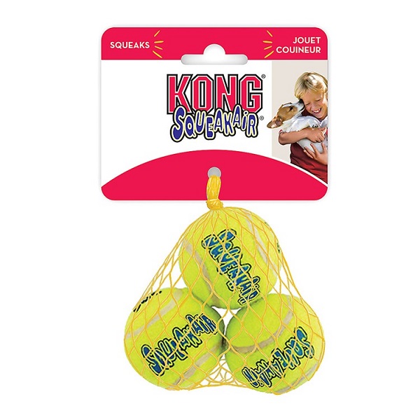 KONG SqueakAir Tennis Ball Dog Toy - (3pk)