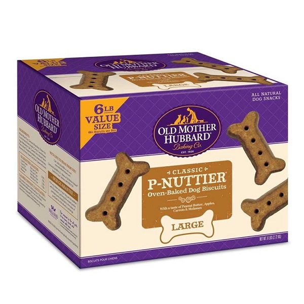 Old Mother Hubbard Classic P-Nuttier Baked Biscuits Dog Treats - 6lb