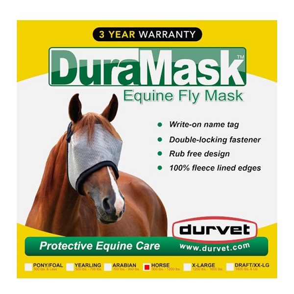Durvet DuraMask Equine Fly Mask - No Ear (Horse)