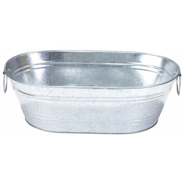 Miller MFG Little Giant Galvanized Metal Oval Tub