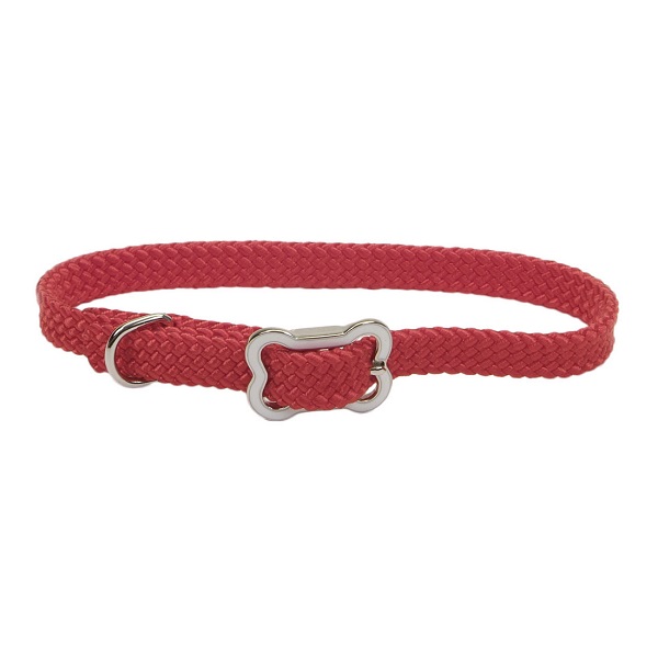 Coastal Pet Products Tuff Collar 3/8" Adjustable Dog Collar w/Plastic Buckle (12") - Red