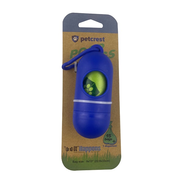 Petcrest Eco Dispenser Poop Bag - 15ct