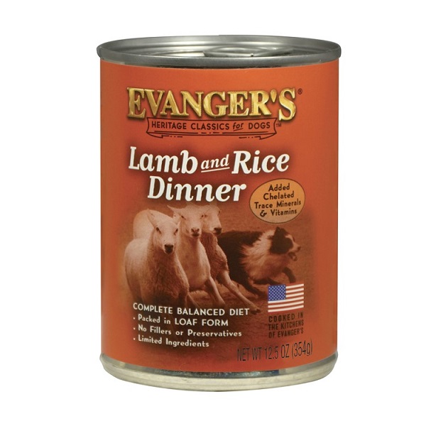 Evanger's Heritage Classics Lamb & Rice Dinner Wet Dog Food - 12.5oz
