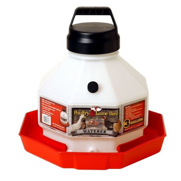 Miller MFG Plastic Poultry Fount Waterer - 3 Gallon