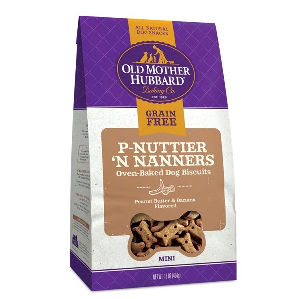 Old Mother Hubbard Grain-Free P-NUTTIER N NANNERS Mini Dog Biscuits - 16oz