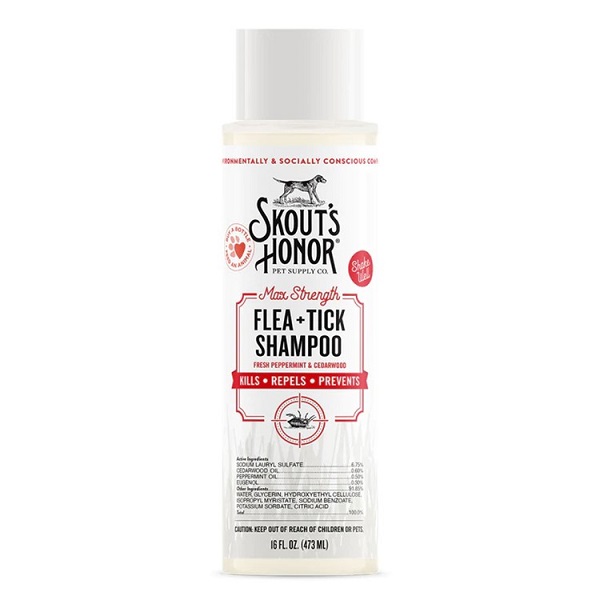 Skout's Honor Flea+Tick Shampoo For Dogs - 16oz
