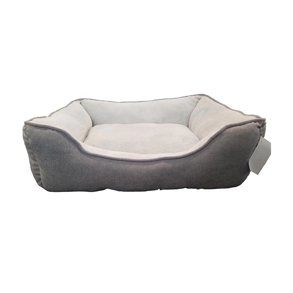 Petcrest Cuddler Pet Bed - Gray (25" x 21")