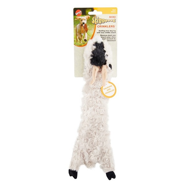 Ethical Pet Skinneeez Crinkler Goat Dog Toy - 14&#8243;