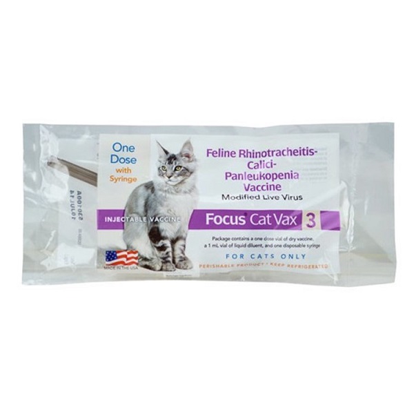 Durvet Focus Cat Vax 3 Vaccine for Cats - 1 Dose