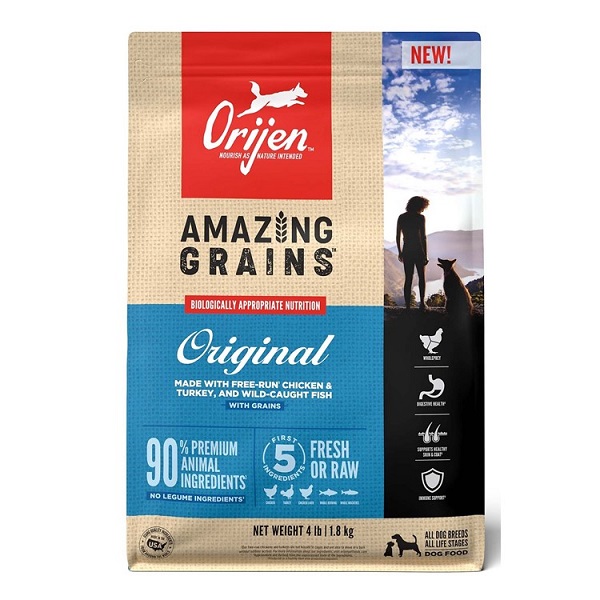 Orijen Amazing Grains Original Dry Dog Food 