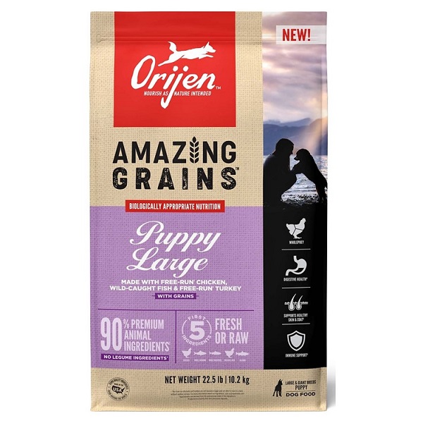 Orijen Amazing Grains Puppy Large Dry Dog Food - 22.5lb