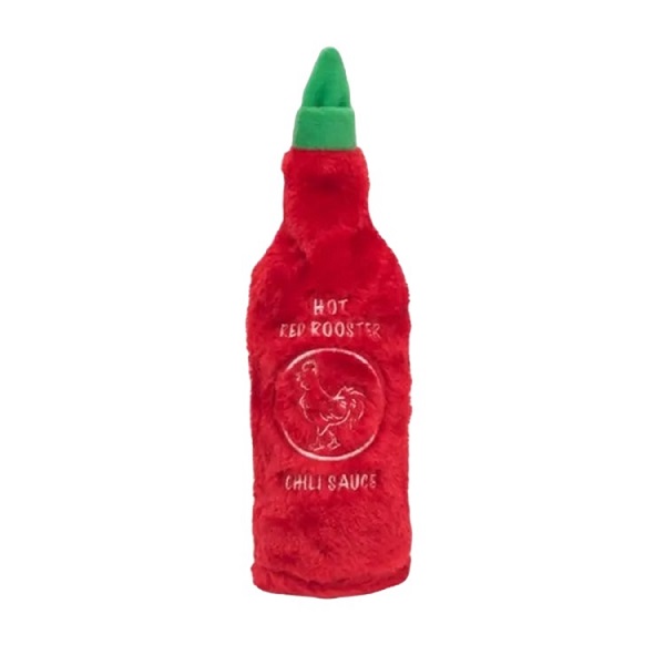 ZippyPaws Hot Sauce Crusherz Red Rooster Dog Toy