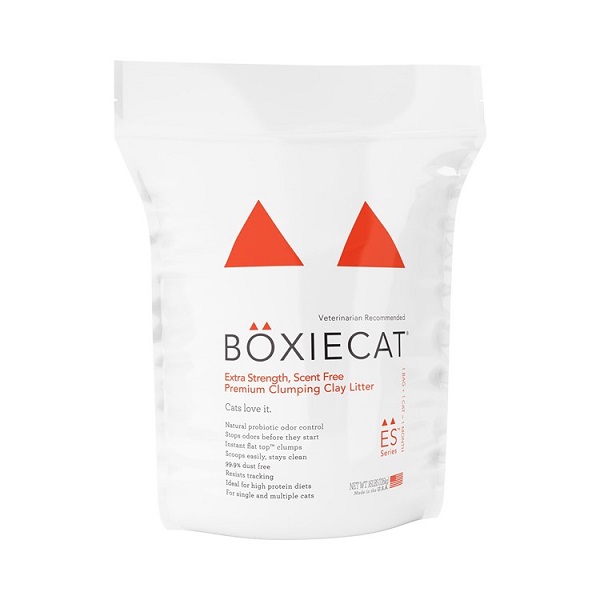 BOXIECAT Extra Strength Unscented Clumping Clay Cat Litter - 16lb