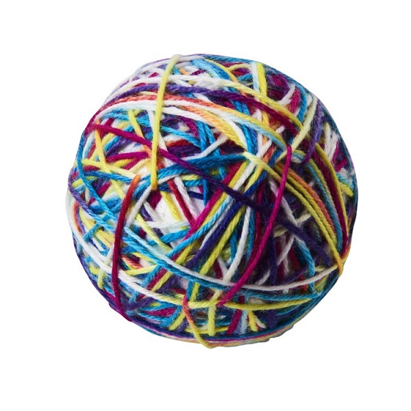 Ethical Pet Sew Much Fun Yarn Ball Cat Toy - 3.5"