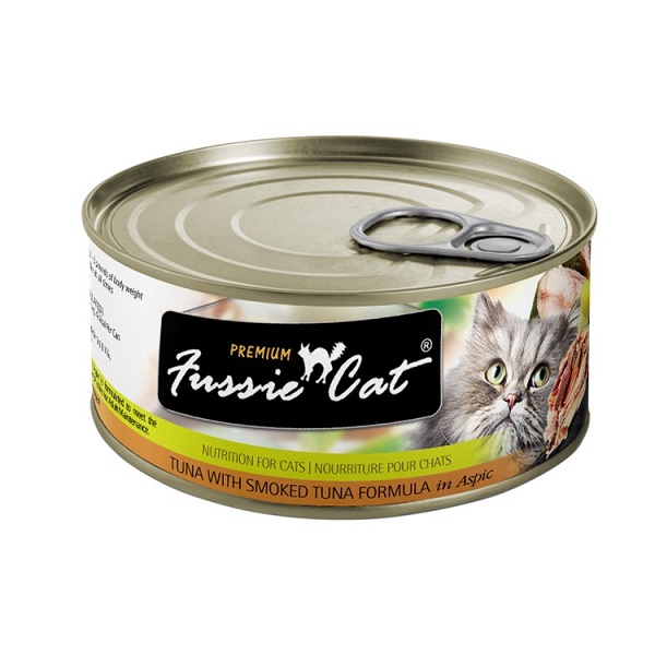Fussie Cat Tuna w/Smoked Tuna Canned Cat Food - 2.8oz